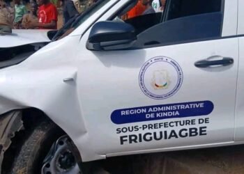 Kindia : un mort et plusieurs blessés dans un accident impliquant le véhicule du sous-préfet de Friguiagbé