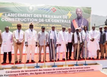 Énergie : lancement à Kindia des travaux de la première centrale solaire photovoltaïque
