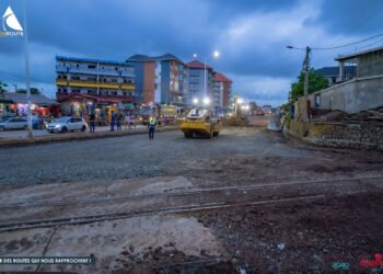Wanidara Rails (conakry)  : les équipes de l&rsquo;AGEROUTE  mobilisées pour améliorer la circulation