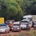 Axe Labé-Conakry : une importante file de camions formée à Holladé