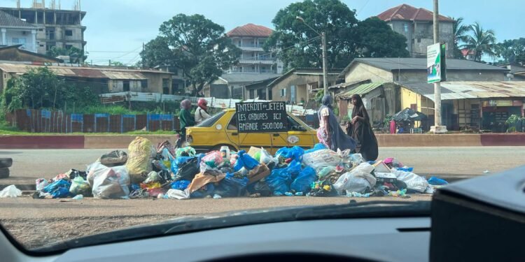 Arrêt sur image : À Conakry , la chaussée transformée en dépotoir, un acte d’incivisme qui interpelle les mairies