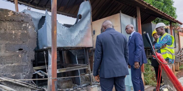 Incident au poste de Lansansaya : le ministre de l’Énergie sur place pour s’enquérir de la situation