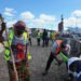 Sanoyah : des jeunes de Sanoyah se mobilisent contre l’insalubrité autour du grand carrefour de KM 36