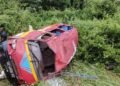 Kollet (Télimélé) : un minibus se renverse, faisant quatre morts et sept blessés