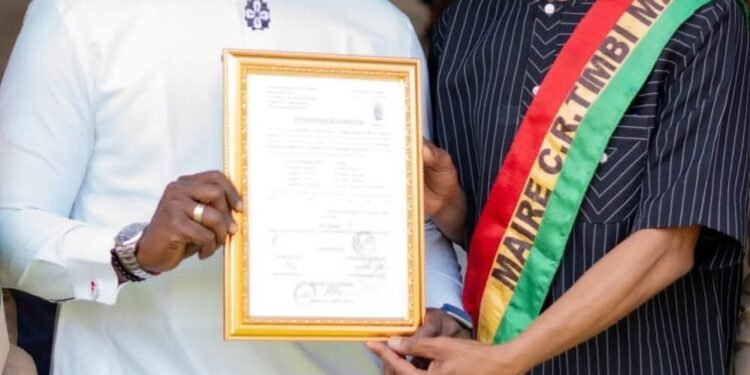 Timbi-Madina : un terrain de 1 000 m² offert au président Mamadi Doumbouya