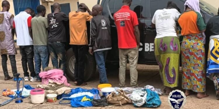 Beyla : l’opération « Tempête » permet l’interpellation de 12 suspects et la saisie d’une importante quantité de drogue